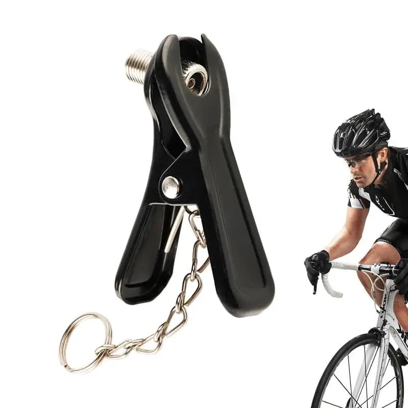 Clip per mandrino dell'aria per pneumatici su valvola adattatore per pompa del mandrino dell'aria Valvola adattatore per pompa dell'aria Adattatore per pompa per tubo per pneumatici per bici da bicicletta