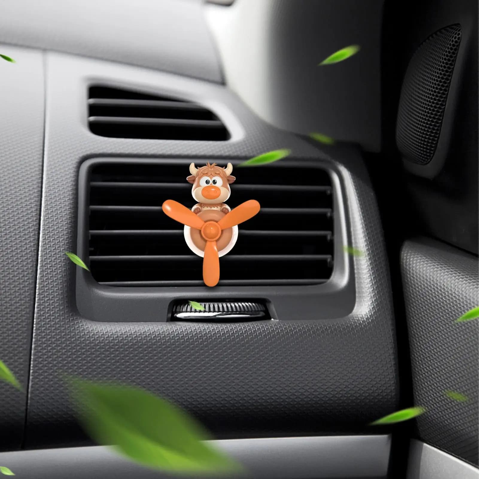 Long-lasting car deodorant, cow-shaped car diffuser and airplane, for a relaxing and calming driving experience