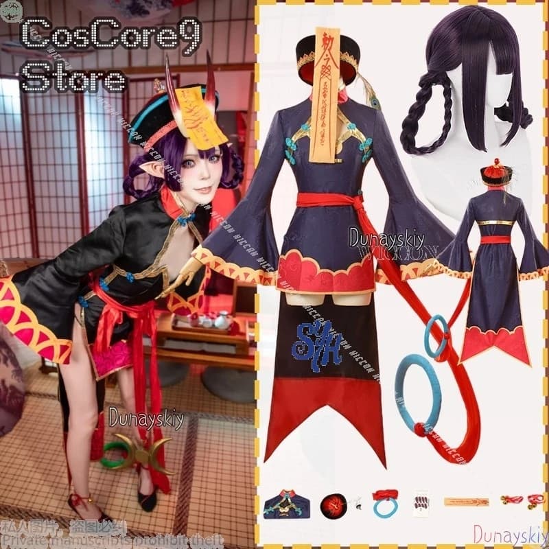 Gioco Anime Fate Cosplay FGOO С Shuten Douji Kawaii Fantasma Cinese Mini Abito Sexy Zombie Carino Bella Lolita Halloween Cos