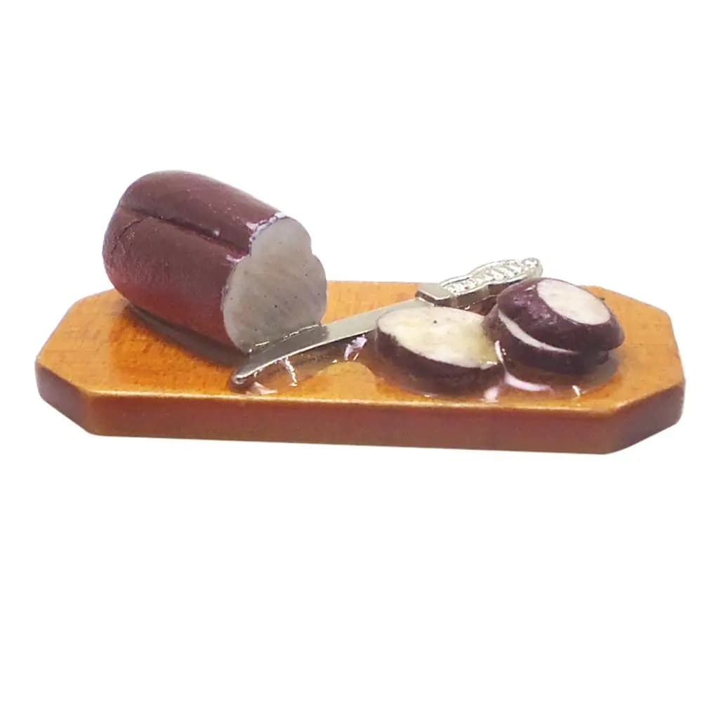 Dollhouse Miniatures Food Kitchen Cutting Board Handcrafted Kitchenware Toy for 1 12 Doll House Room Scenery