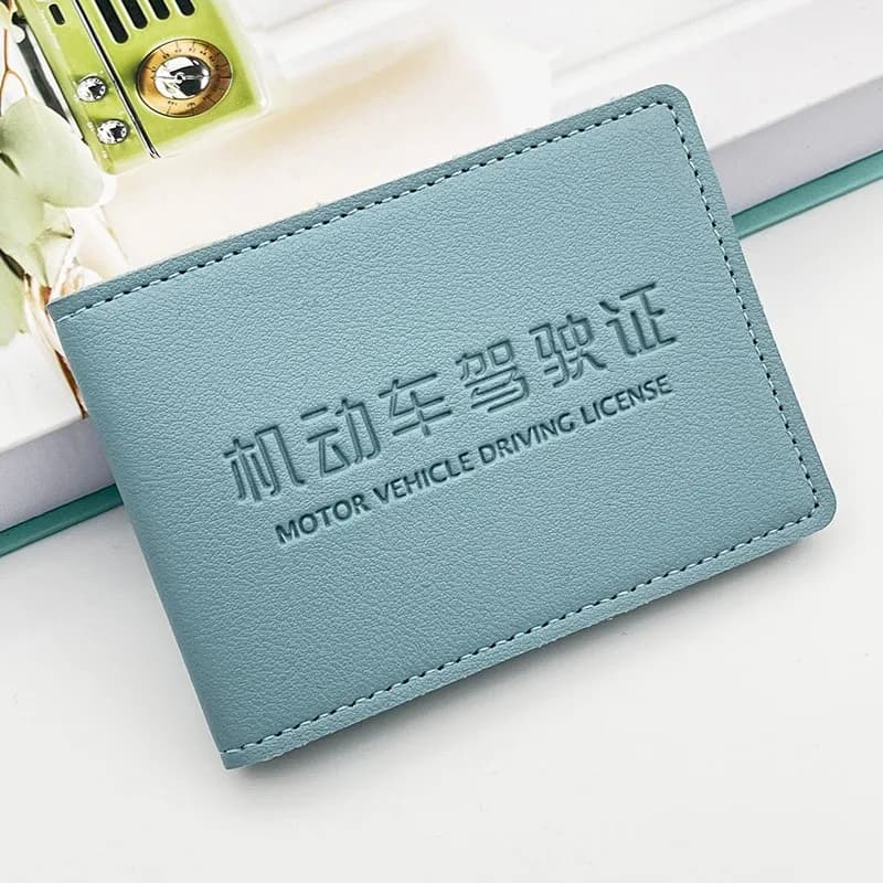 New 2023 Driving License Cover Protective Case for Women Motor Vehicle Driving License Passport Holder Sweet College Style
