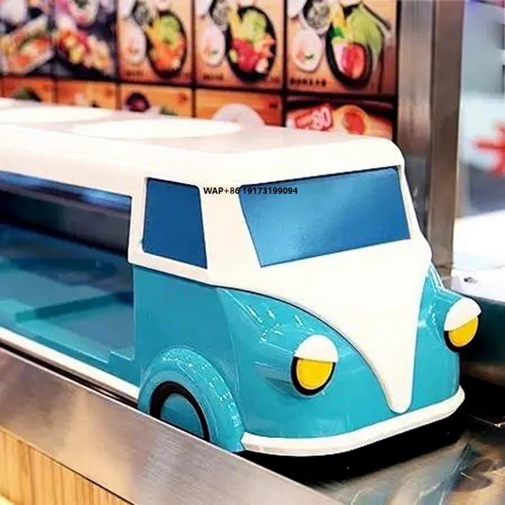 Sistema di Consegna Automatico per Sushi: Nastro Trasportatore Girevole per Sushi, Sistema Intelligente di Trasporto Pasti