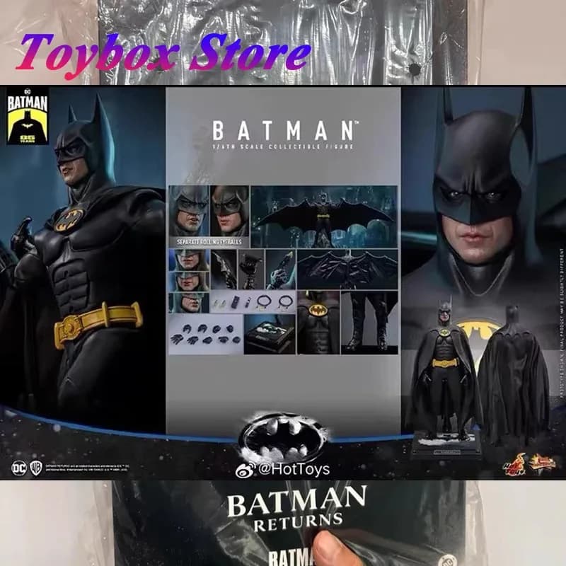 HOTTOYS HT MMS769 Versione Normale 1/6 Ketaon Batman Action Figure da Collezione, Eroe Nero con Mantello, Modello Soldato da 12 Pollici Set Completo