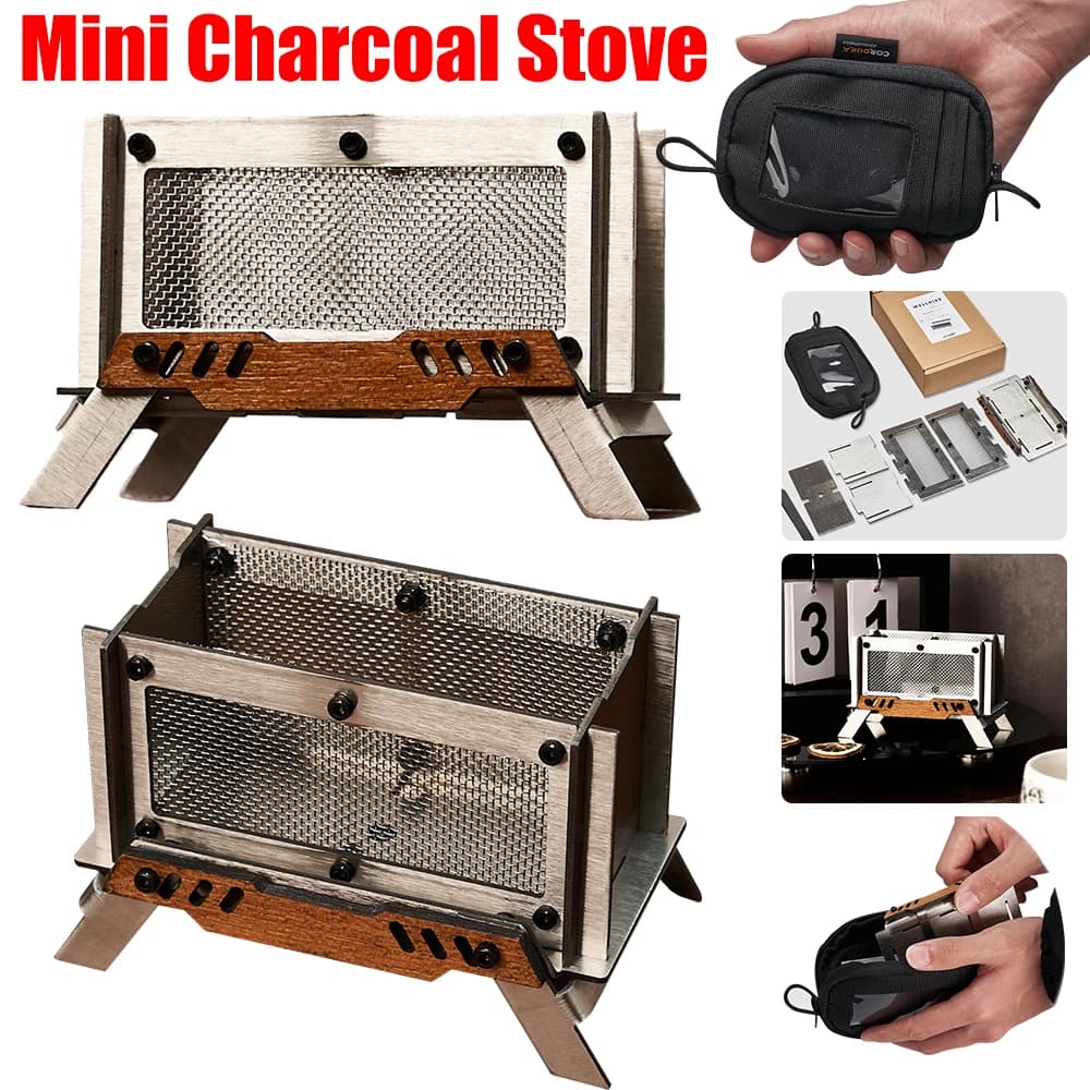 1-4 pezzi da campeggio mini stufa a legna bruciatore di incenso portatile in acciaio inossidabile campeggio stufa a legna diffusore aromatico supporto per la casa