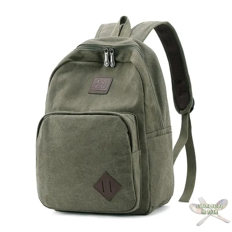 New Canvas Backpack Men's Tool Bag Durable Wear-resistant Simple Sports Business Student Bookbag Backpack for Men