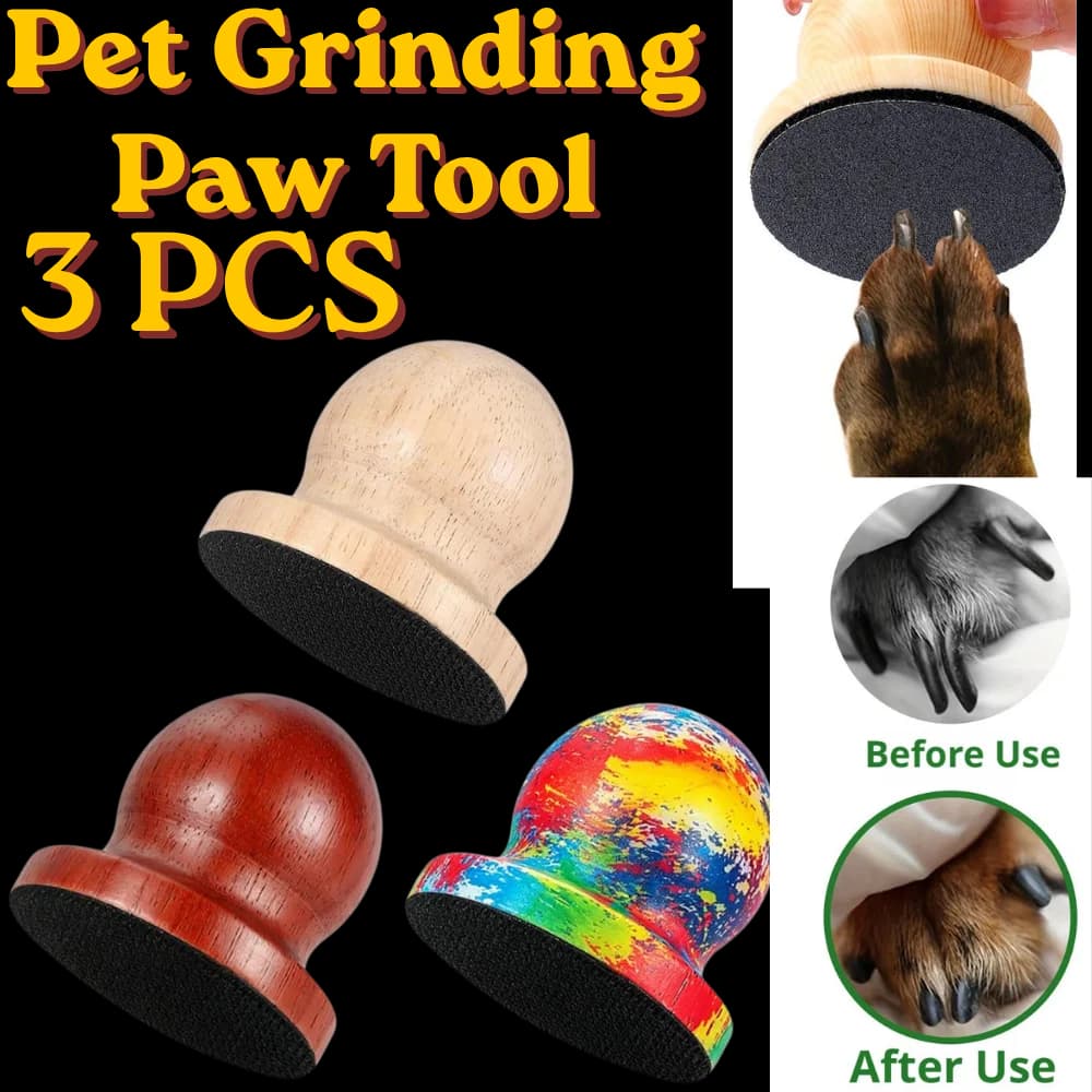 Pet Nail File Dogs with 3 Replaceable Sandpaper pad Cat Nail File Scratch Pad Pet Grooming Trimming Grinding