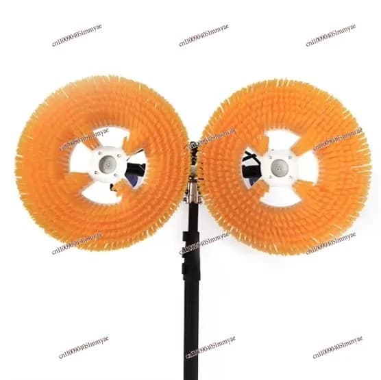 Spazzola automatica per la pulizia del pannello solare con spazzola per lavaggio automatico della batteria del robot a doppia testa per pannello solare