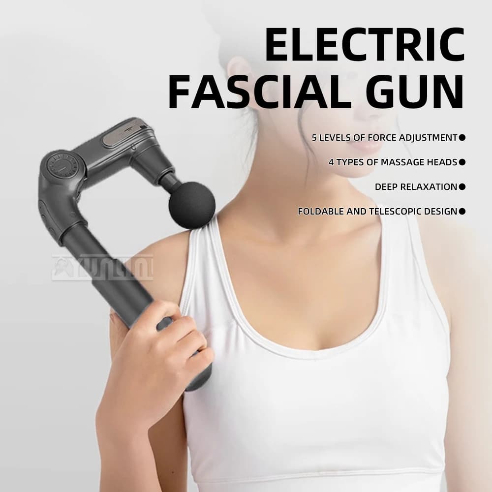 High Frequency Vibration Telescopic Foldable Muscle Massage Battery Portable Deep Relaxation