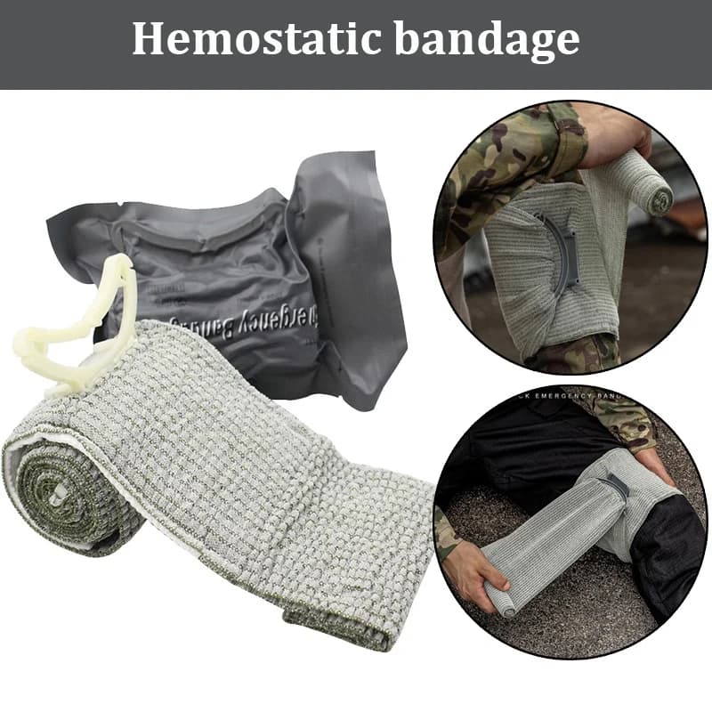 Kit di compressione di primo soccorso con benda emostatica israeliana da 4/6/8 pollici