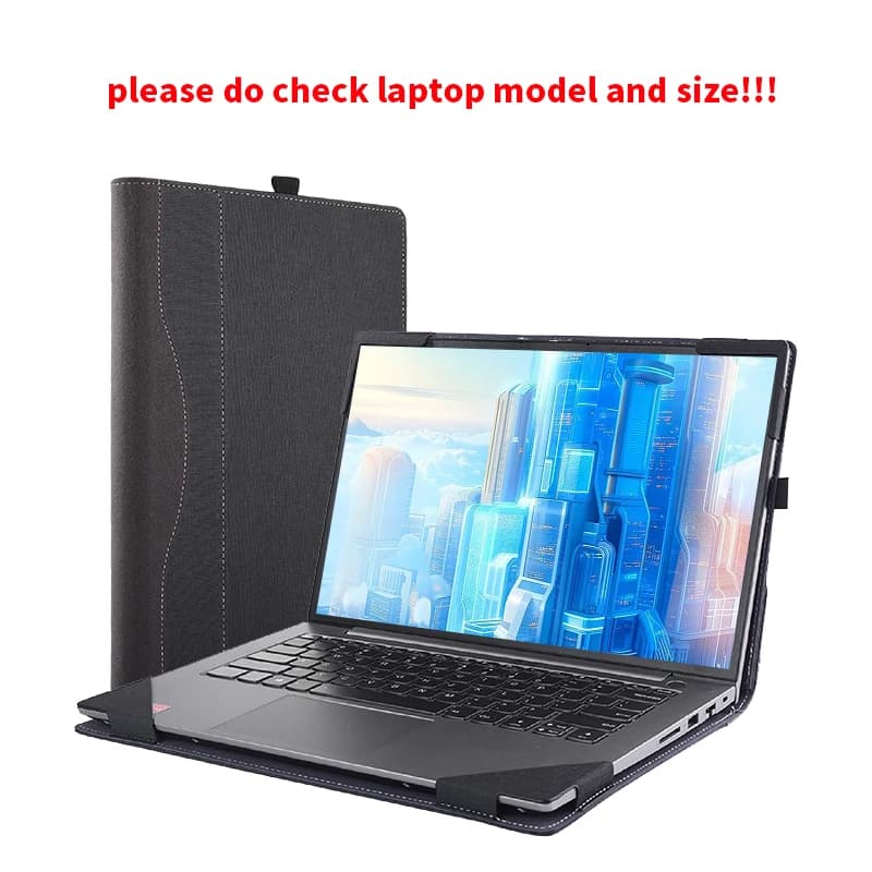 Custodia protettiva per laptop per laptop Hp Pavilion Plus 14-eh Pro 14t-eh Custodia per ultrabook da 14 pollici Borsa per PC staccabile per notebook Pelle Pu