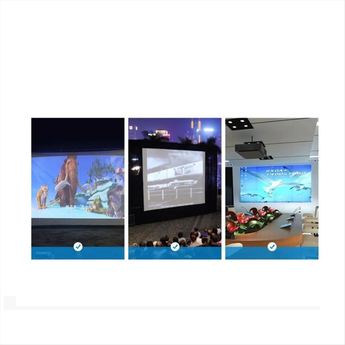 2025+ Portable Projector Screen Simple Curtain Anti-Light 120 Inches Projection Screens for Home Outdoor Office Projector