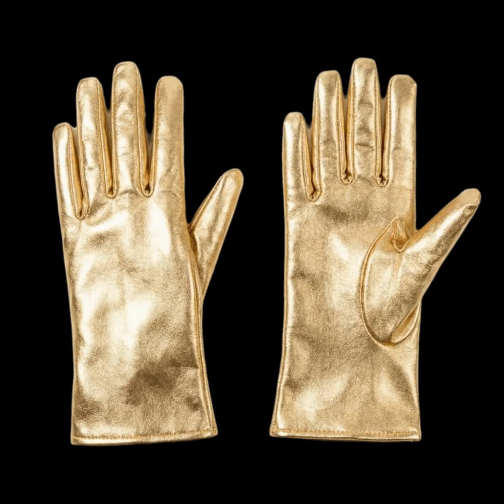 Fashion Solid Color Patent Leather Gloves Shiny Cloth Short Gloves Lolita Gothic Women Mittens Women