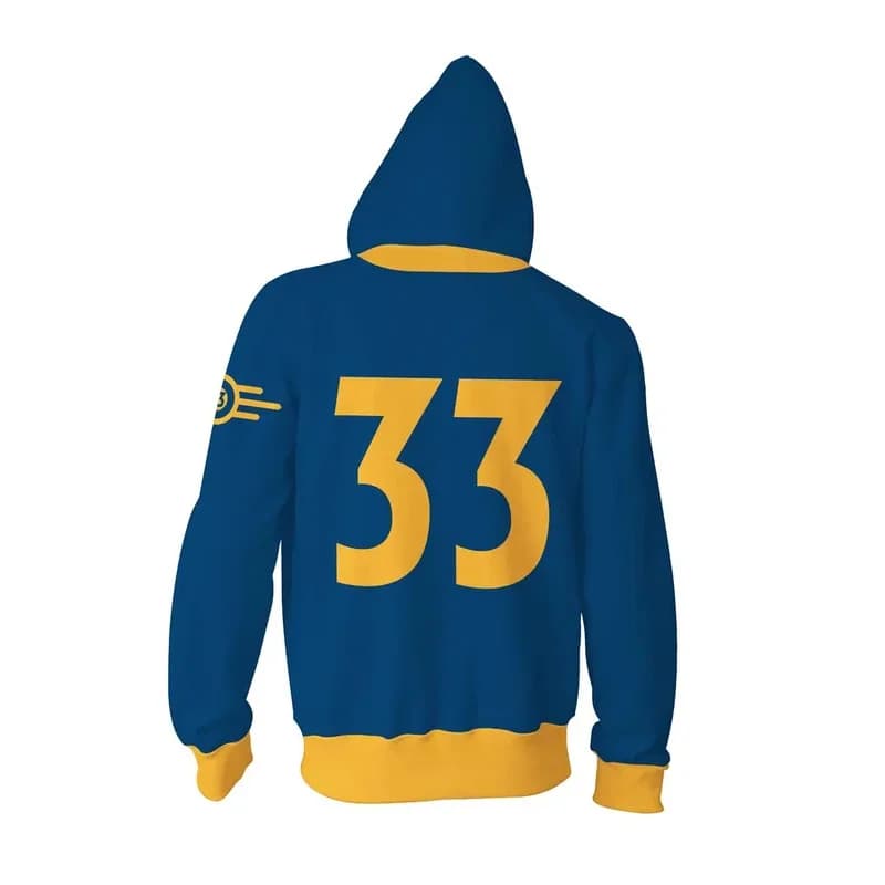 25COSUnisex 2024 TV Adult Vault 76 Dweller Hoodie Autumn TV Vault 33 Out Lucy Cosplay Hoodie Zip jacket