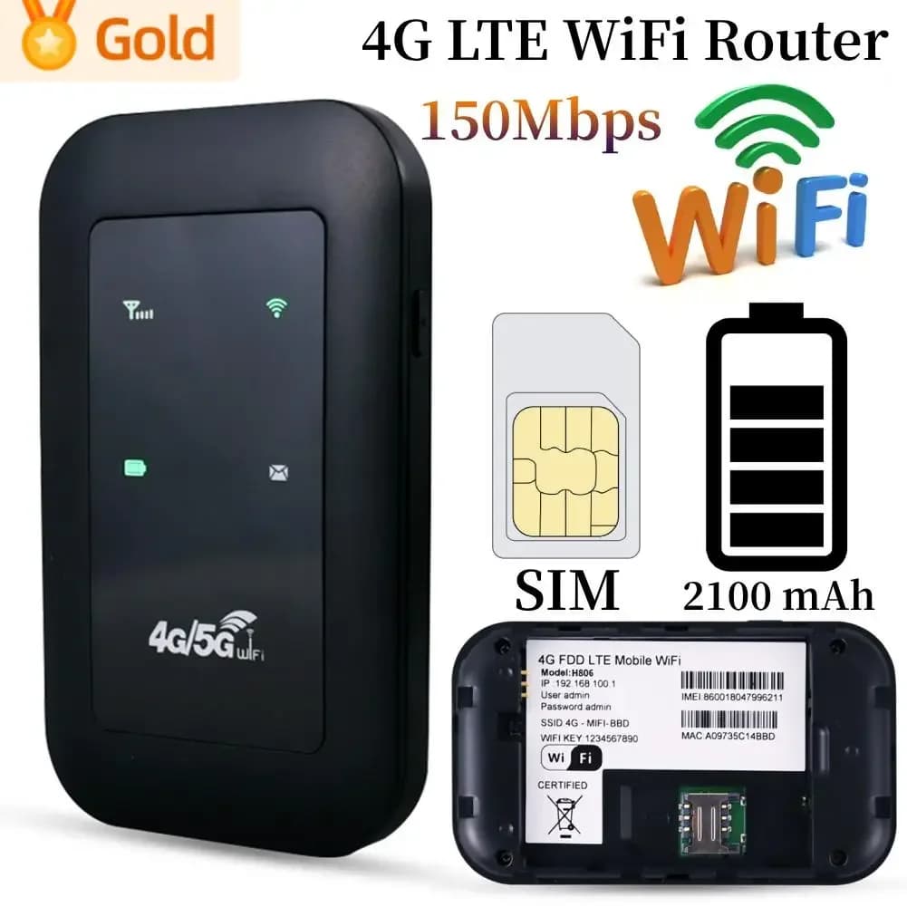4G LTE Router Pocket 150Mbps ripetitore WiFi amplificatore di segnale espansore di rete Hotspot Mobile Wireless Mifi Modem Slot per SIM Card