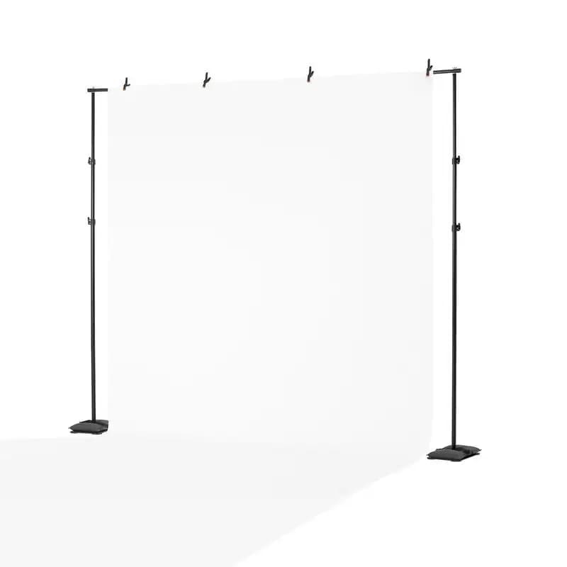 Spedizione Gratuita - Supporto per Sfondo, Kit Supporto Regolabile per Sfondo Fotografico 8,5 x 10 piedi, Supporto Portatile per Sfondo con 7 Barre Trasversali, Supporto Robusto per Schermo Proiettore, per Matrimoni, Studio Fotografico e Feste