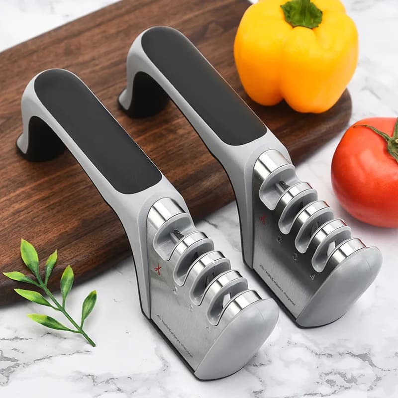 NEW Kitchen Knife Sharpener 4 Stages Ceramic Whetstone Sharpener Knives Sharpening Stone Tool