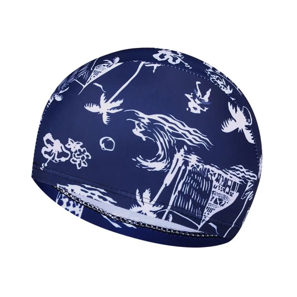 Waterproof Swimming Head Calico Dive Hat Breathable Elastic Bath Hats Sports Accessories Pool Hat Swimwear
