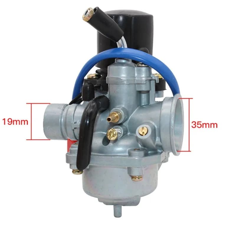 Carburatore PZ19 19mm con Starter Elettrico per Moto Jog 50cc, ATV, Scooter, Quad, Ciclomotore 2 Tempi - Ricambio