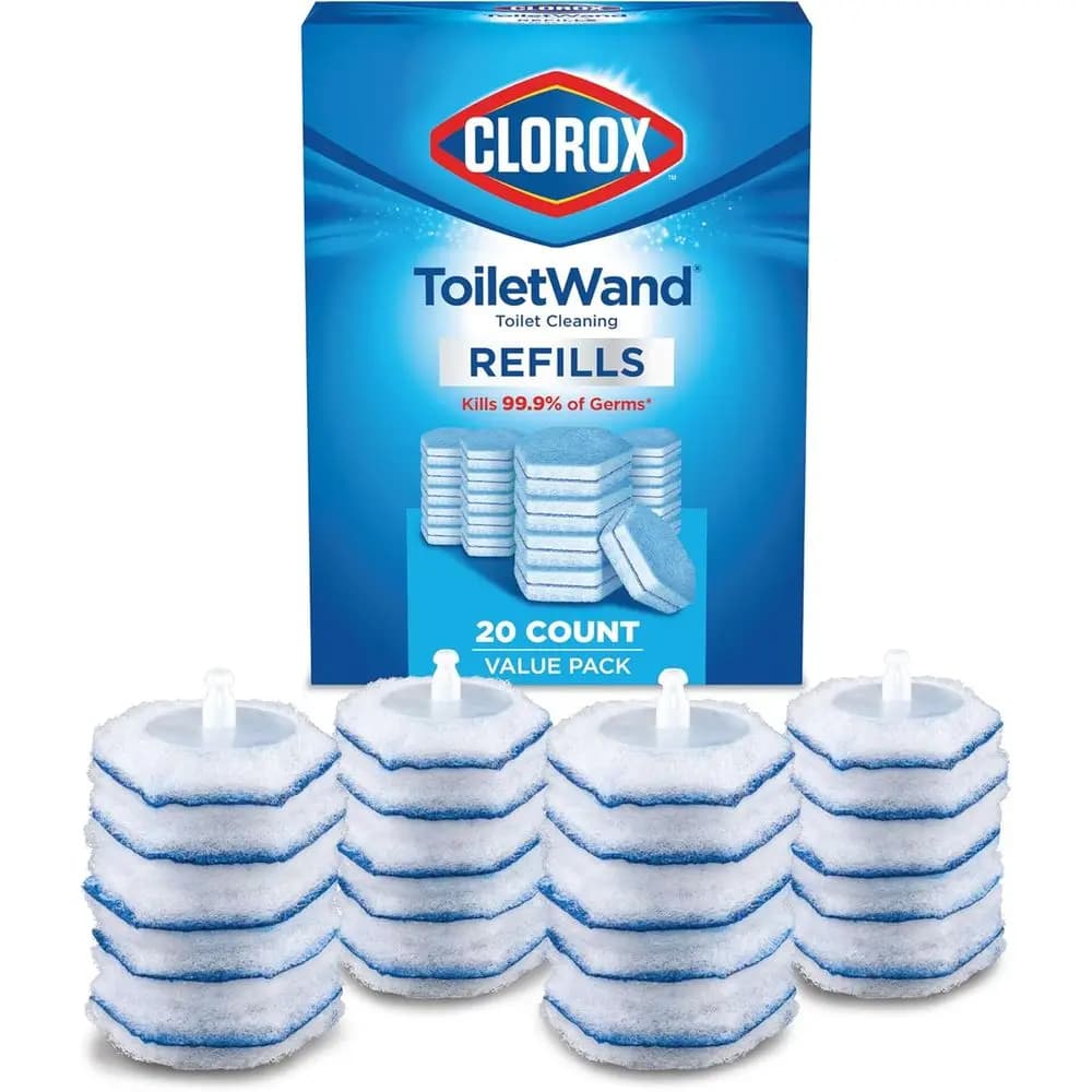 Testine di Ricambio per Scopino WC, Confezione da 20, Spazzola Universale per Toilette