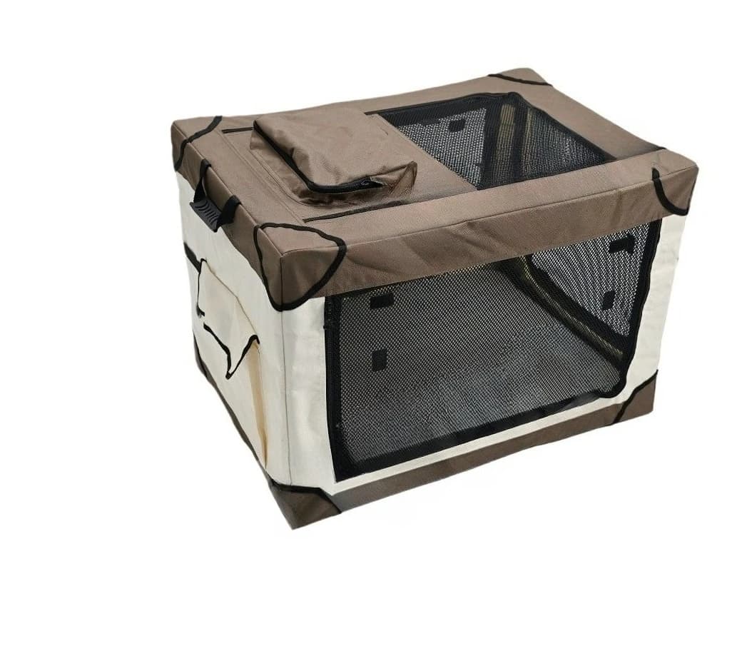 Foldable Pet Travel Carrier Crate Portable Car Dog Cat Cage Large Collapsible Kennel