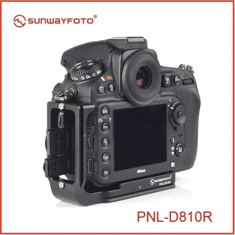 SUNWAYFOTO PNL-D810R Tripod Head Quick Release Plate for Nikon D810 D800 D800E Tripod Head L-bracket Quick Release Plate