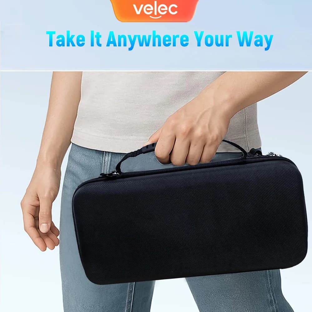 Custodia protettiva in velec per Nintendo Switch 2a generazione, borsa da trasporto antigraffio con cerniera in nylon, console portatile portatile