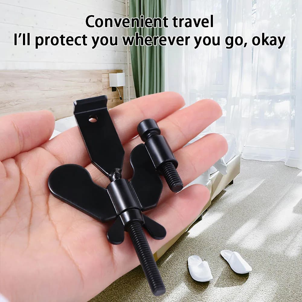 Waterproof Anti-theft Door Lock Portable Childproof Lock Buckle Zinc Alloy Privacy Door Stopper Travel