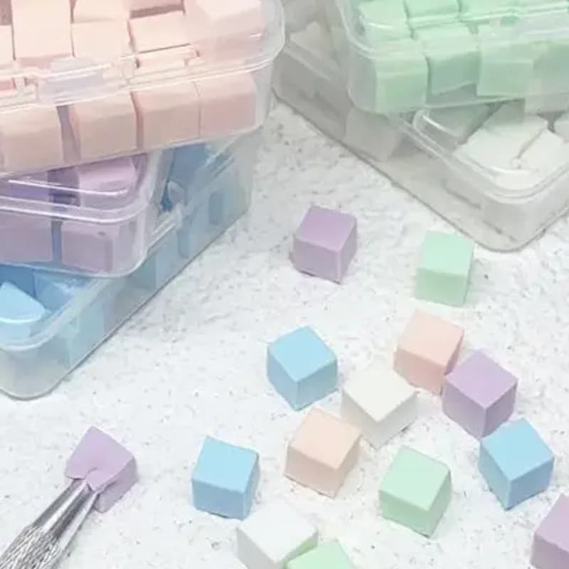 50 pz Spugna Gradiente Unghie Artistiche Stamper Strumenti Gel Smalto Sfumatura di Colore Pennello Glitter Polvere Punteggiatura Penna Per Accessori Manicure
