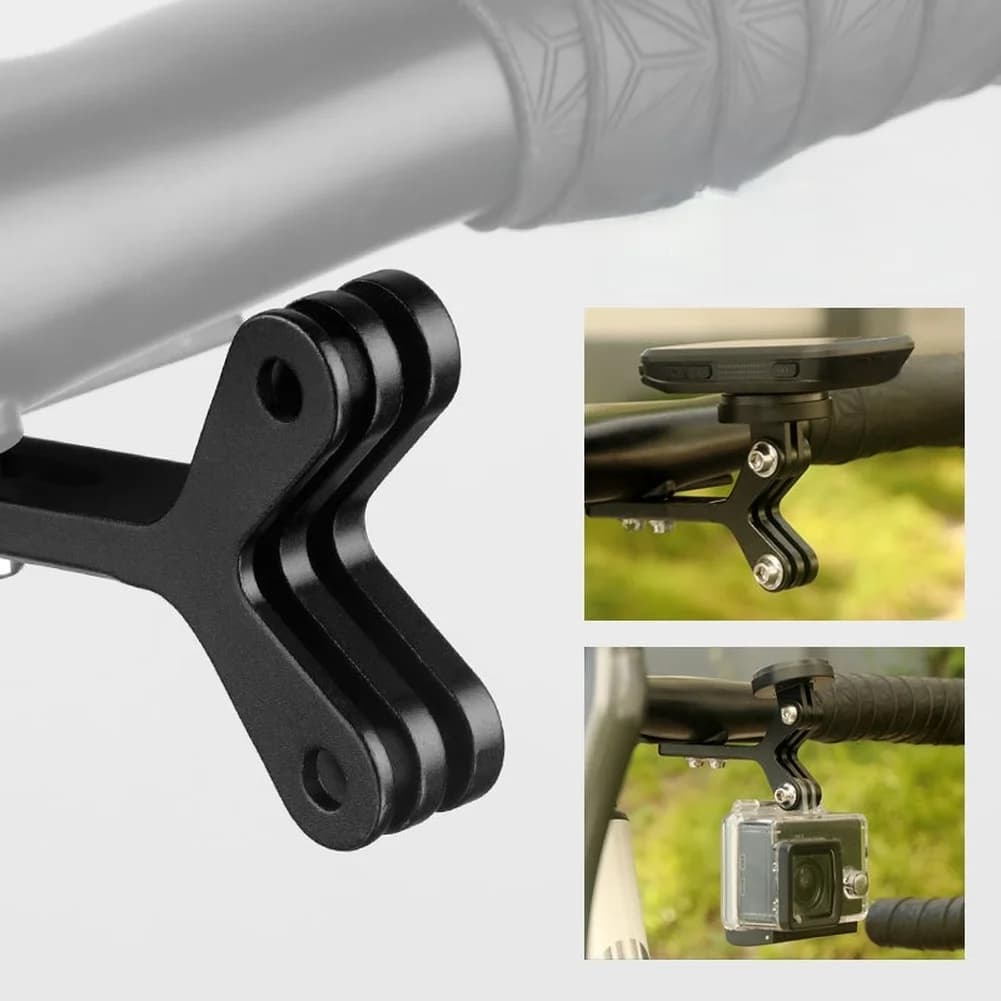 Supporto per prolunga per bici da strada Telecamere in alluminio CNC Staffa per luci per bici per manubrio integrato Accessori per biciclette da ciclismo