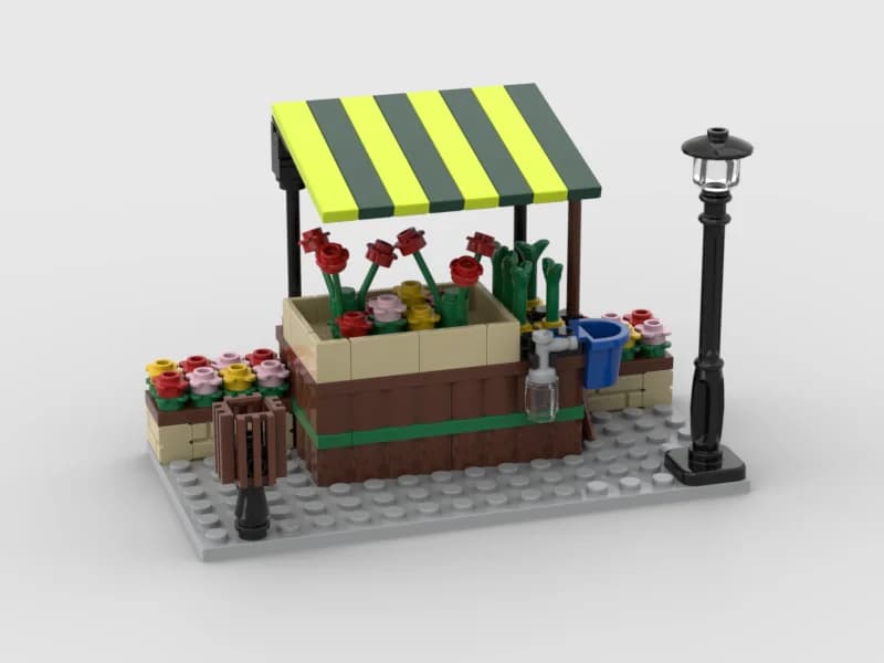 *City Modular street MOC* Mattoncini per illuminare fai-da-te, compatibili con particelle assemblate