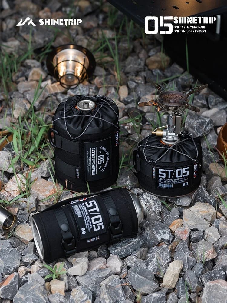 Protective cover for black gas cylinder External series Anti-fouling camping decoration for camping equipment