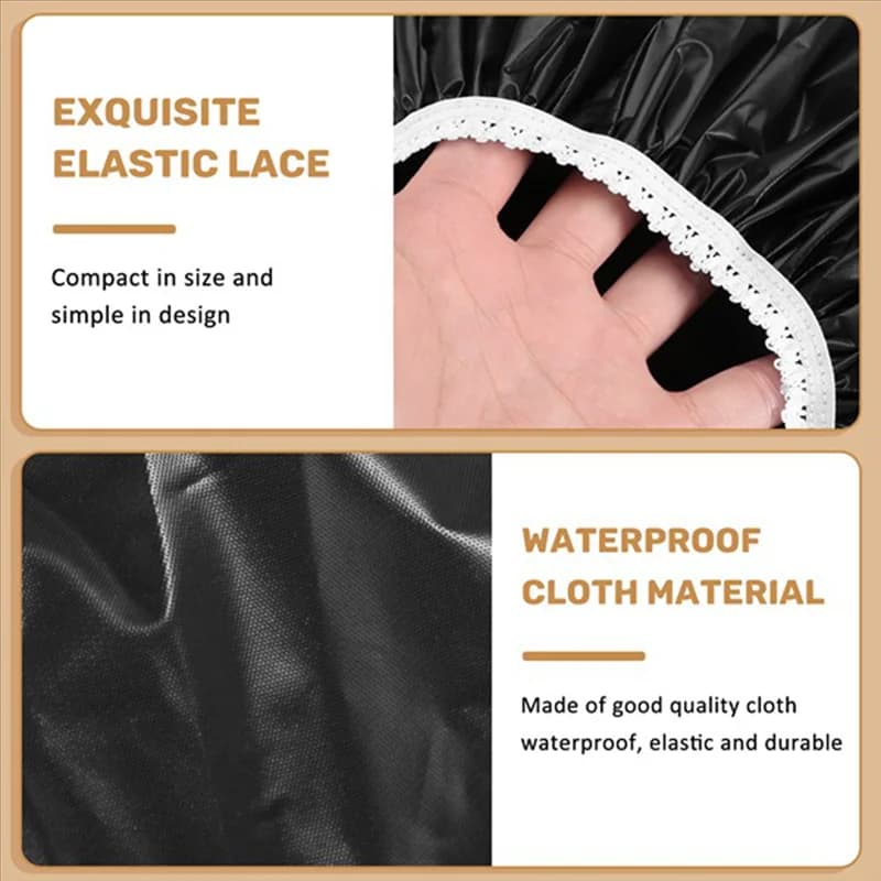A98E-Set 5 pcs waterproof and elastic shower head for domestic use, hotel and swimming: keeps dry hair