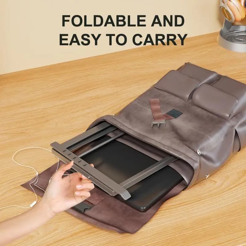 Foldable Iron Laptop Stand Multi-Angle Adjustable Anti-Slip Base Heat Dissipation Riser for Home Office Student Use