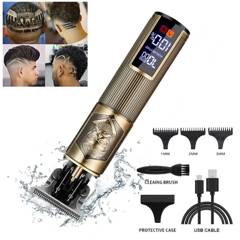 Vintage Wireless Electric Haircuts T9 Professional Haircuts for Men Haircuts Razor Barba Accendino Hot Sale