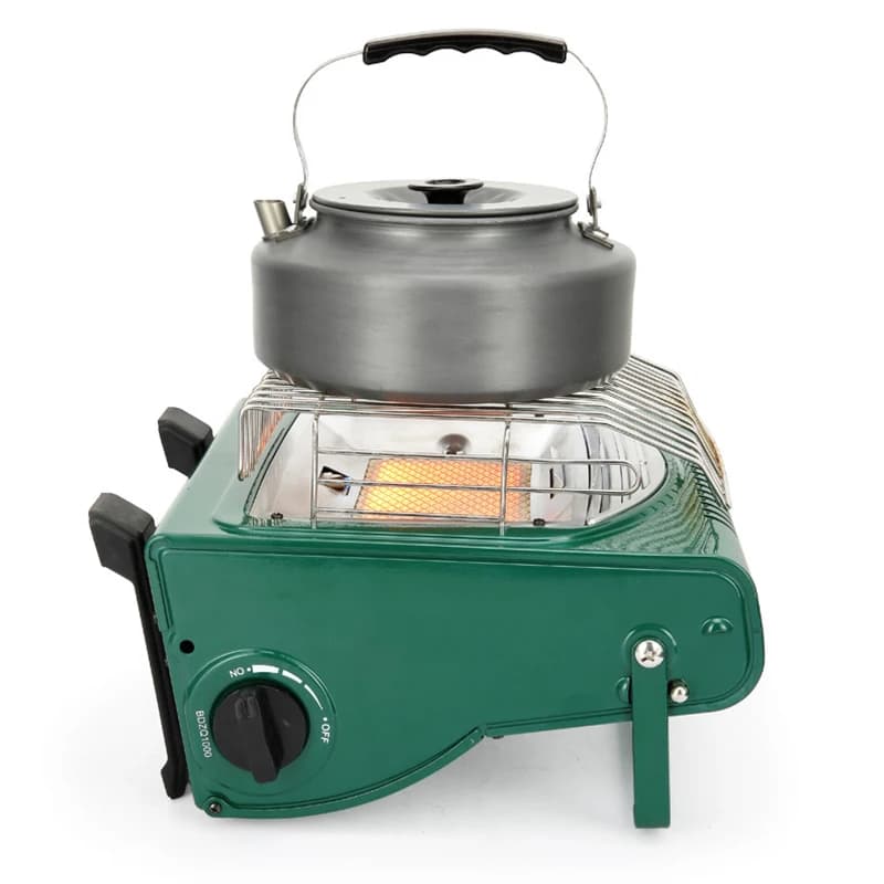 Outdoor heater Portable camping stove for double use Camping stove Mini tent Heater Roasted stove Gas heating oven for camping Picnic Fish