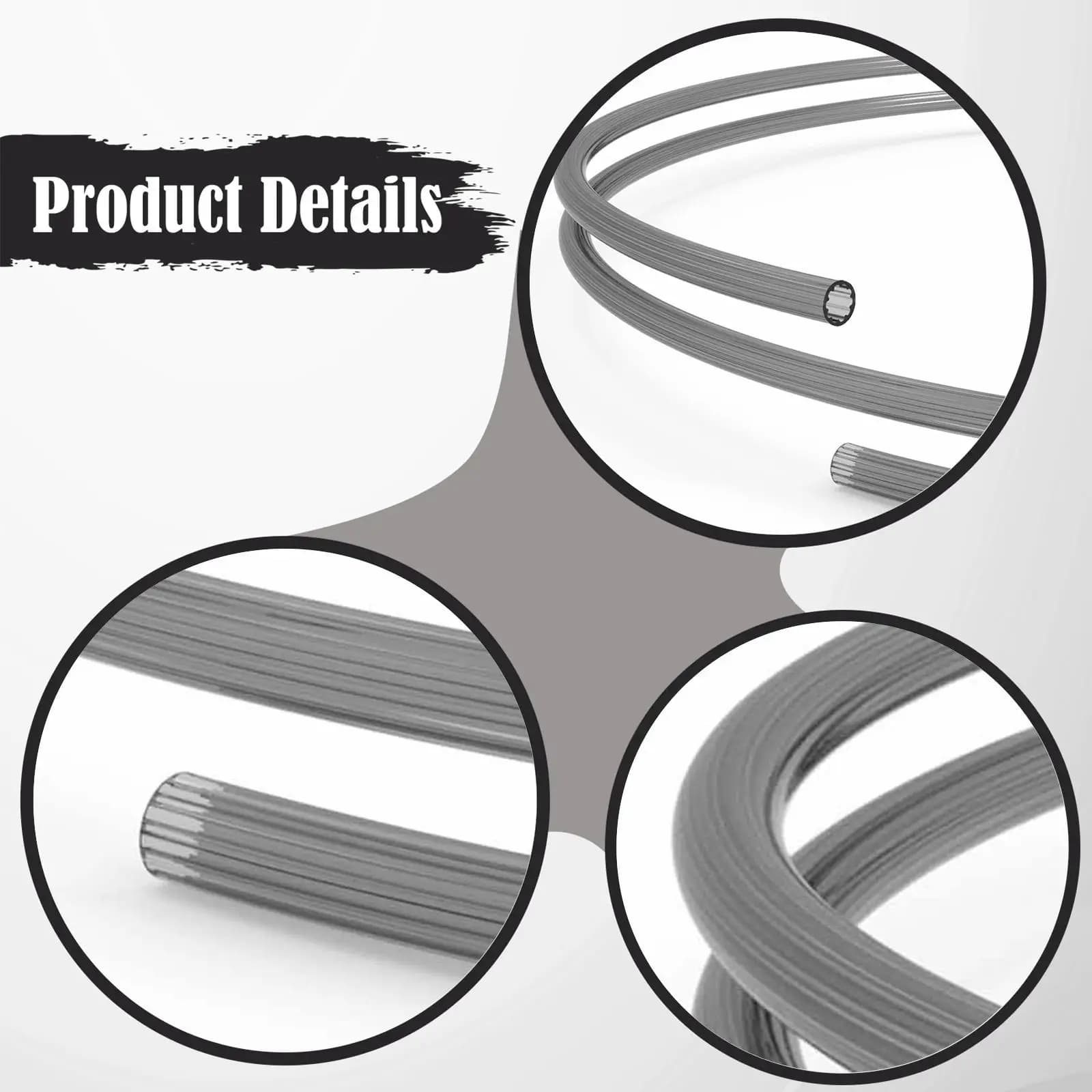 Tubo PTFE per Stampante 3D, Tubo Flessibile Resistente alle Alte Temperature a Bassa Resistenza, 1 Metro, Ricambio per P1 x1