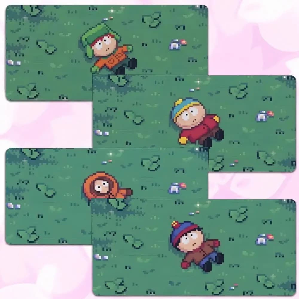 adult comedy cartoon S-South Park Mouse Pad Thick Lock Edge Gaming Desk Mat Large Size PC Mouse Pad Home decor