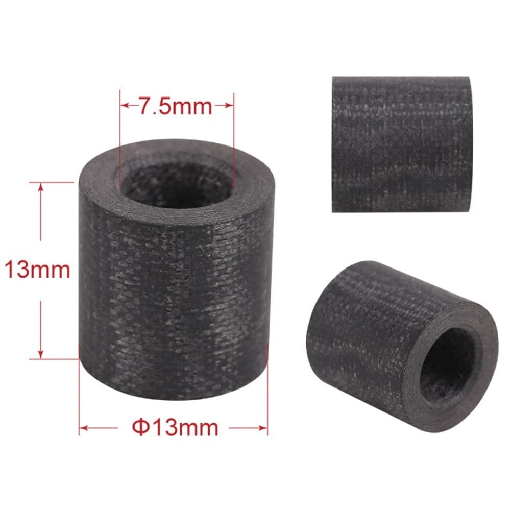 Puntali in fibra di carbonio per stecche da biliardo e snooker, 2 pezzi, con diametro esterno 0,47, 0,51, 0,55 pollici, ricambio per puntali e aste.