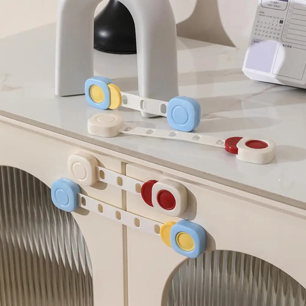 Safety lock for children Safety locks for child-proof furniture for cabinets Locks Universal installation for all round
