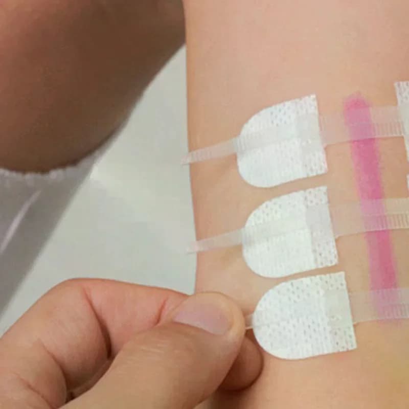 Set da 3 Pezzi: Cerotti con Chiusura a Cerniera per Ferite, Sutura Rapida, Cerotto Emostatico, Strumento di Primo Soccorso Portatile per Esterni
