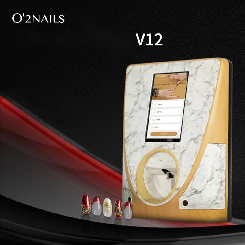 Stampante per Unghie O2nails V12 da Tavolo, Design Natalizio, Stampa 3D, Macchina Intelligente per Nail Art con AI