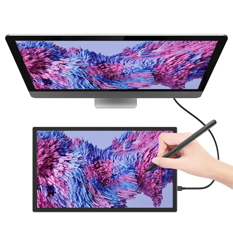Tavoletta Grafica con Display da 21,5 Pollici e Penna Senza Batteria a 8192 Livelli, per Artisti e Designer