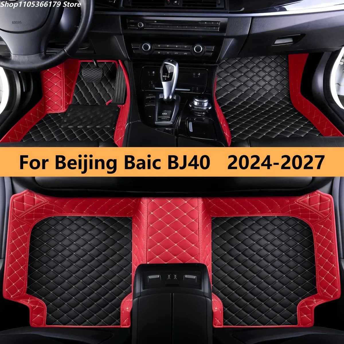 Tappetini Auto per Beijing Baic BJ40 2024 2025 2026 2027, Accessori Interni per Uomo e Donna