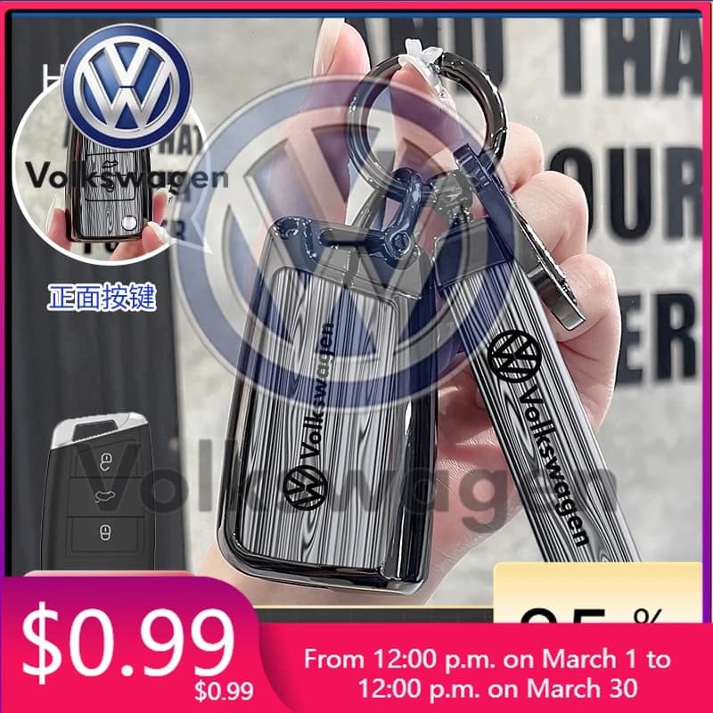 Volkswagen VW Smart Key Wheel/Cover - Compatible with Tiguan MK1 MK2, Magotan, Passat B8, Polo