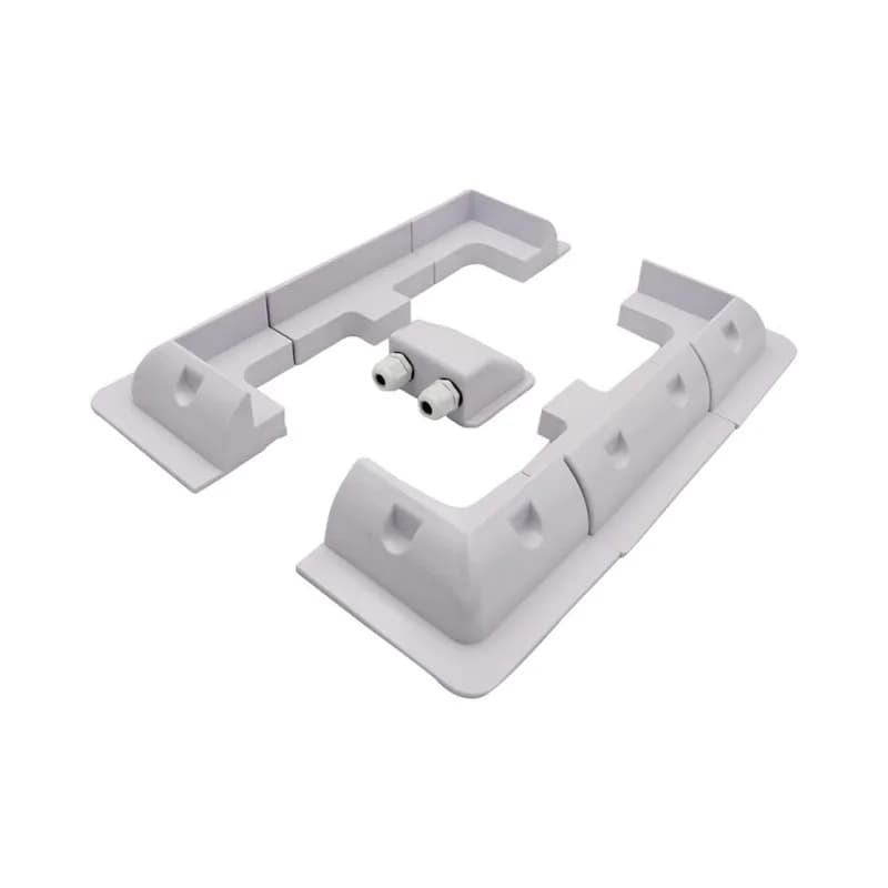 Staffa di montaggio per pannello solare installata nel camper, roulotte, camper, ponte di yacht, supporto solare IP68 impermeabile in plastica ABS