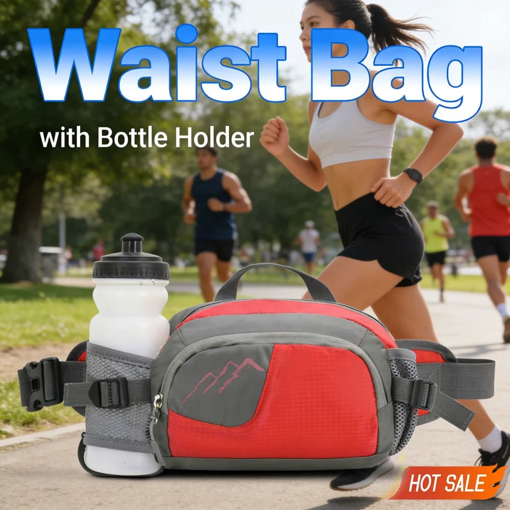 Marsupio da Corsa, Borsa Porta Telefono, Marsupio Unisex in Nylon Impermeabile per Ciclismo, Corsa, Escursionismo e Jogging