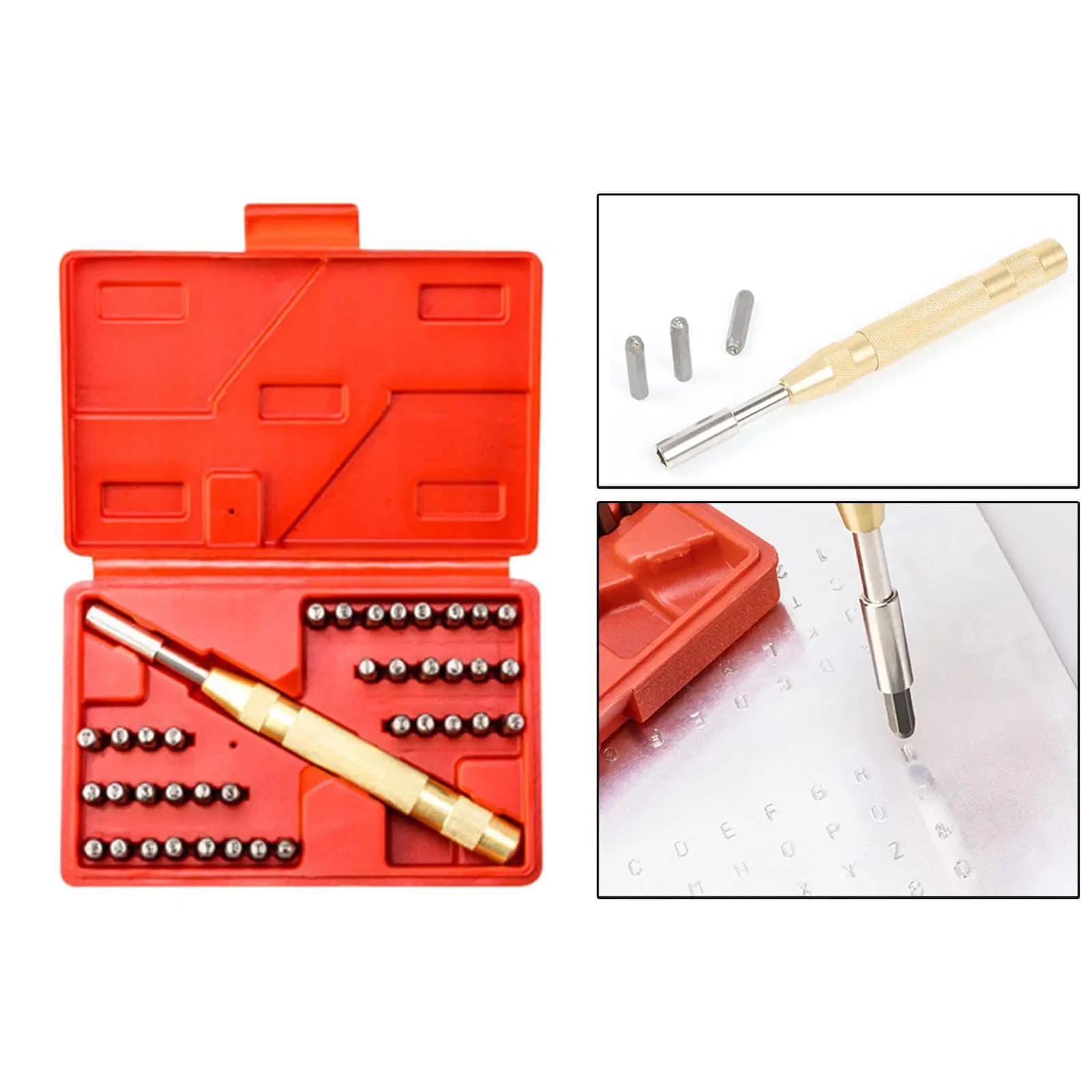 Alphabet Letter Number Stamps Kit High Performance Marking Metal Stamping for Scrapbooking and Crafts