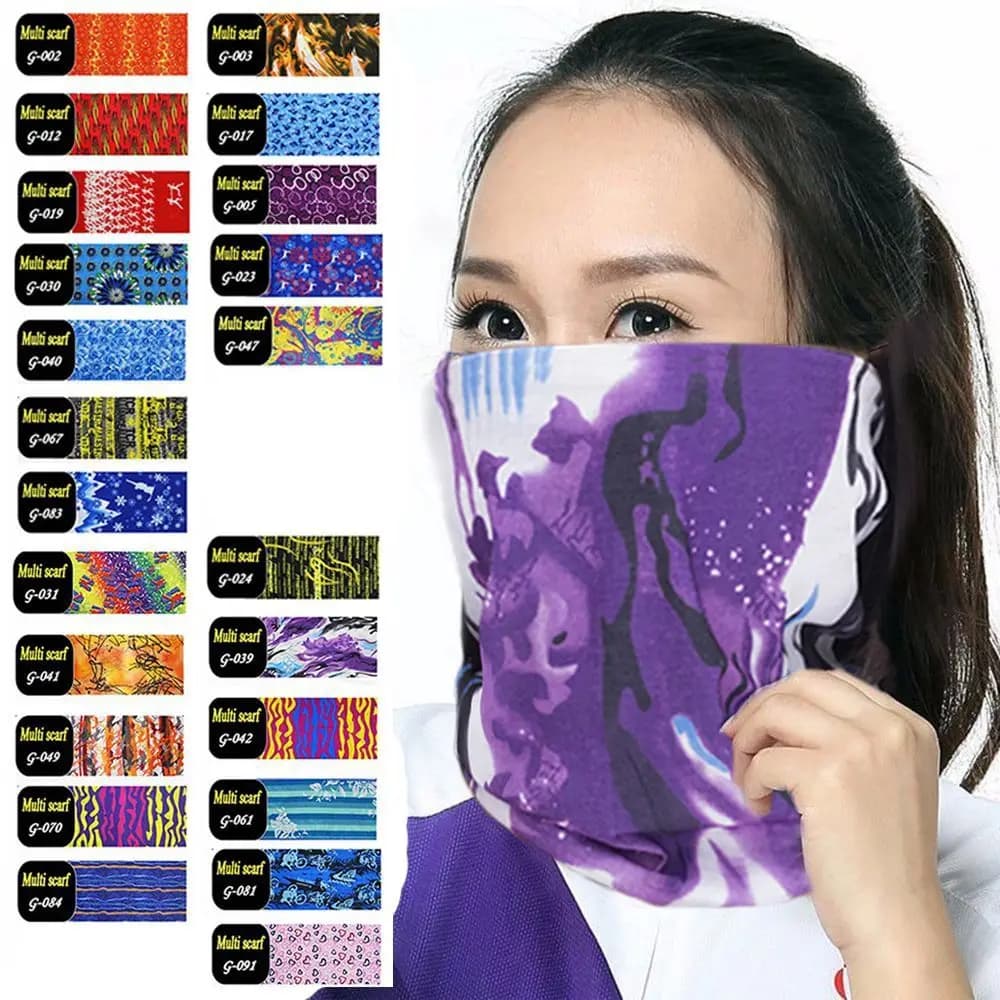 Multifunctional Sunshade Collar Protect Beanie Face Neck Turban Gaiter Tube Bandana Bib Headdress Magic Tube Scarf