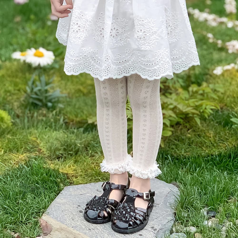 Calze a pantalone per bambina, in cotone, leggings, calze estive bianche con fiocchi, calze adesive per neonata