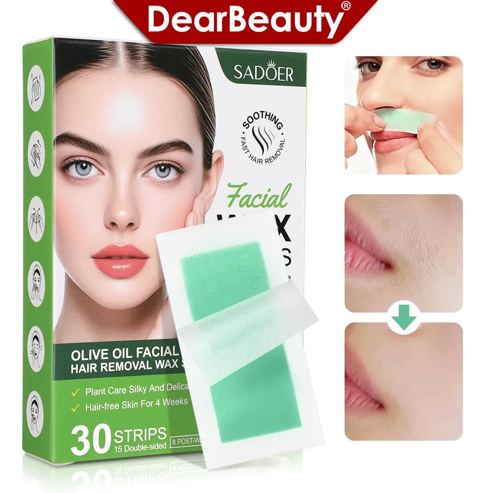 Strisce di cera per depilazione veloce indolore Depilazione del corpo del viso Bikini Gamba Braccio Patch per depilazione Strumento di bellezza per donna unisex